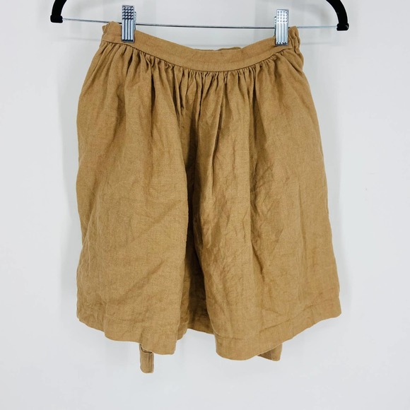 Little Creative Factory Polina's Apron Skirt 100% Linen Tie Front Size 6 Years - Picture 6 of 8